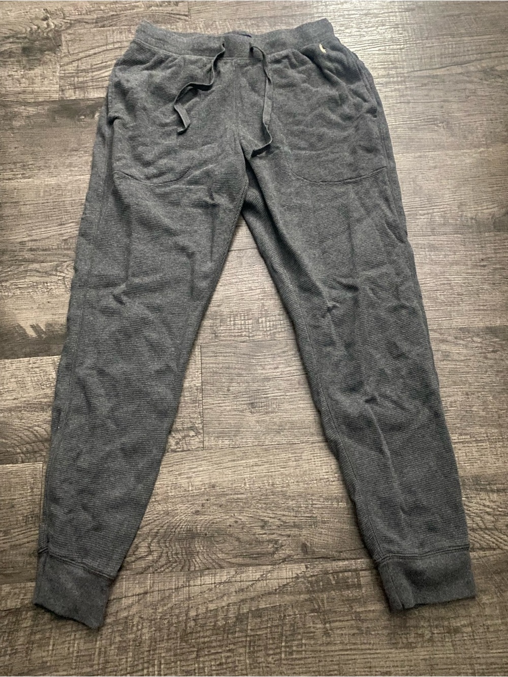 Polo by Ralph Lauren Charcoal Grey Knit Drawstring Joggers